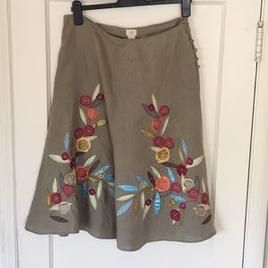 J. Jill 100% Linen skirt size 10